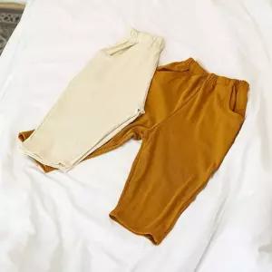 [HYD8I28J_51GW]귀여운 팬츠 편한 등원룩 밴딩 바지