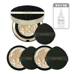 [에이지투웨니스]에이지20s 앰플 에센스 팩트 골드 볼륨샷 21호 본품+리필 2개+PDRN 앰플 에센스 30ml (537