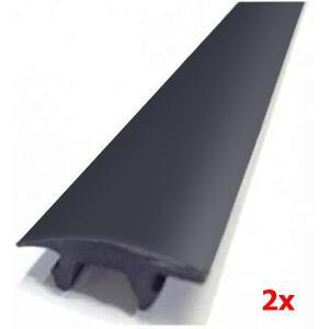 2PCS 교체용 Thule T-슬롯 씰 고무 스트립 윙바 에어로바 Rhino Reconn 150cm 길이