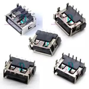 5PCS USB 인터페이스 소켓  A 표준 포트 여성 남성 솔더 잭 커넥터 DIP 직선 수직 벤드 바늘 PCB