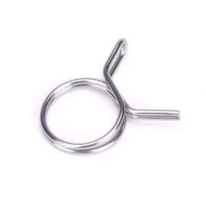 10Pcs 5mm-14mm 호스 클램프 스테인레스 스틸 튜브 스프링 클립 연료 라인 씰링 파이프 하드웨어 액세서리