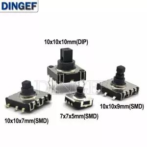 5PCS DIP SMD 5 방향 스위치 다 터치 리셋 키 10x10x10 MM 핀 7X7X5 10X10X9mm