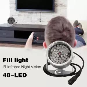 48 LED 조명기 850nm 적외선 IR 빛  CCTV 카메라 모니터 보조 D3S4