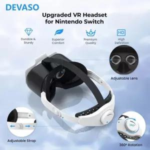 스위치 OLED/Nintendo 액세서리 업그레이드 된 VR 헤드셋 3D 안경 Labo 고글 W 조정 가능한