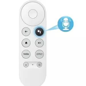 (원격 전용) Google Chromecast 4k Snow 스트리밍 미디어 플레이어 매칭 G9N9N 교체 음성 제어가 필요