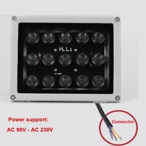 AC 110V  220V 850nm IR 거리 조절 15개 LED 조명기 적외선 보조 CCTV  카메라용