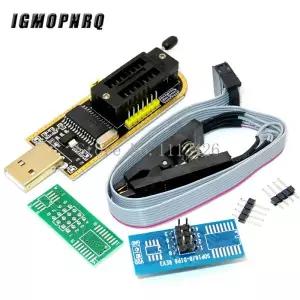 CH341A 24 25 시리즈 EEPROM 플래시 BIOS USB 프로그래머 모듈 + 93CXX / 25CXX 용 SOIC8 SOP8  클립