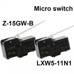1Pcs LXW5-11N1/Z-15GW-B 15A 380V 마이크로 리미트 스위치 롱 레버 암 SPDT 스냅 액션 트래블