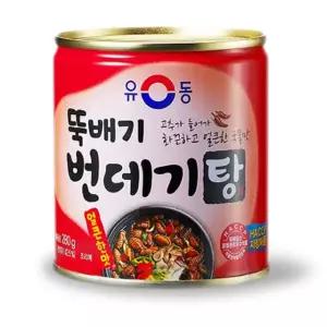 유동 뚝배기 번데기탕 얼큰한맛 280g x10캔