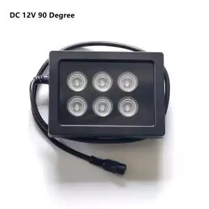 야외 CCTV 램프 DC12V 방수 6개 LED IR 조명기 어레이 적외선 850nm  검정색