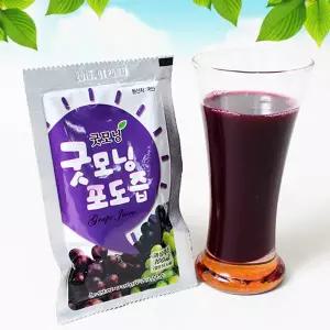 껍질째 갈아만든 무설탕 굿모닝 포도즙 100ml x 50포