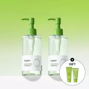비플레인 녹두 클렌징 오일 200mlx2 (폼20ml+필링젤15ml)