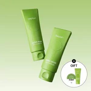 비플레인 녹두 밀크 필링 젤 120mlx2  (폼20ml+밀크밤3ml)