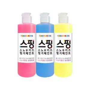 [스노우키즈] 스핑 스노우물감 250ml 3색세트 어린이물감 엄마표미술 퍼포먼스놀이