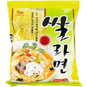 [새롬식품] 쌀라면 (110gx10봉) 새롬 우리밀 감자/채식/김치/짬뽕/해물맛라면