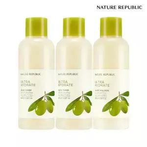 [네이처리퍼블릭] [ 1+.1+.1] 진짜진짜 촉촉한 올리브 기초세트 (각 180ml)