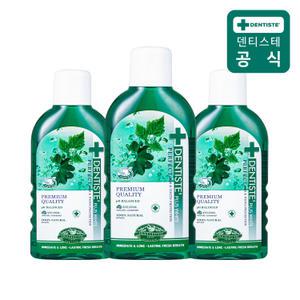 덴티스테 내츄럴 오랄린스 450ml 3개 가글