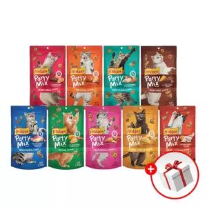 프리스키 파티믹스 9종 고양이 간식 60g 10팩 +파티믹스 1개 증정/ 맛선택 / 리