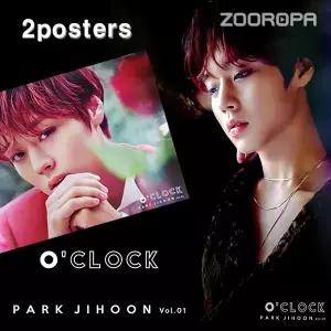 [포스터2종] 박지훈(워너원) 미니앨범 1집 O CLOCK LOVE (브로마이드 2장 + 지관통)