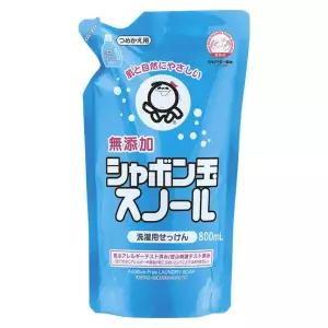 [샤본다마] 세탁액상솝샤본다마 스노르 리필 800ml /세탁용 무첨가 순비누액상솝 / 실내건조 냄새 싹! / 일본아토피협회추천!