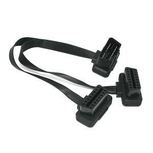 OBD2 16핀 플랫형 2분배 케이블 자동차 통신 분배기