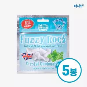 퍼지락 자일리톨 무설탕 캔디 쿨민트맛 40g x 5개입