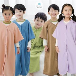 꾸미 초등 스마일 반팔 수면조끼 어린이수면조끼