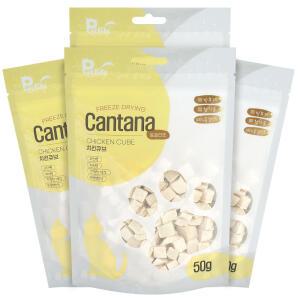 칸타나 동결건조 치킨큐브 50g x4개 강아지간식 고양이간식