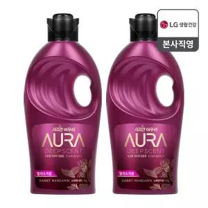 [엘지생활건강]아우라 딥센트 1L 스윗만다린 x 2개