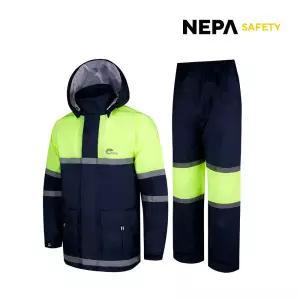 네파 Safety 안전우의 투피스 우비 비옷 상하의세트