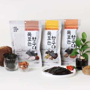김스낵 김부각 바다간식 건강간식 코코넛 메밀 아몬드