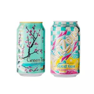아리조나 아이스티 2종(그린티+레몬) 340ml x 12개