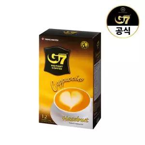 G7 카푸치노 헤이즐넛향 12개입 x 3개 (총 36개입) / 베트남 원두 헤이즐넛 커피 믹스 스틱
