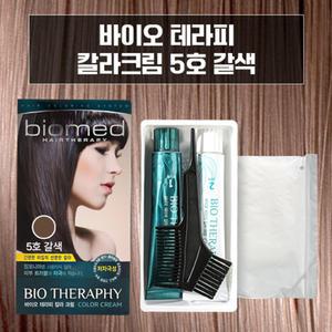바이오메드 새치머리 흰머리 염색약 / 순한 새치커버 5호 갈색