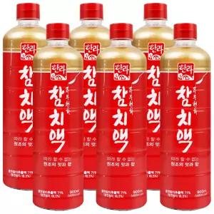한라 참치액 900ml x 6개