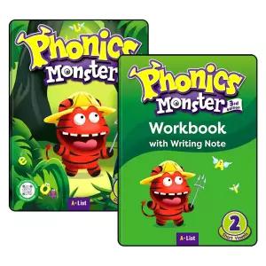 Phonics Monster 파닉스 몬스터 2 세트 (전2권) : Student Book + Workbook