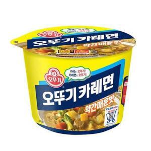 큰컵라면 오뚜기 카레면 약간매운맛 110g 12개