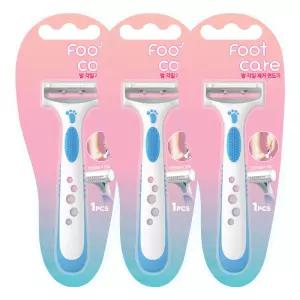 도루코 풋케어 발 각질제거 면도기 1p X 3개