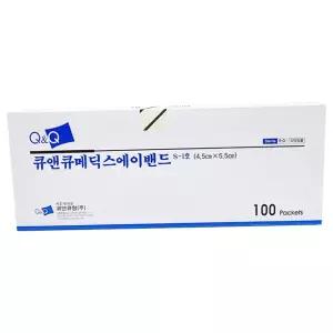 큐앤큐 메딕스밴드 1호S 드레싱밴드 부직반창고 100매입