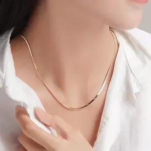 [로이드](마산점)18K 플레인 스네이크 2.0MM 목걸이 LNC22010G