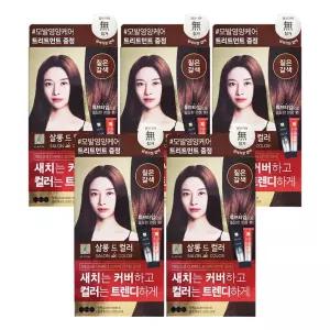 엘지 엘라스틴 염색약 살롱드컬러 짙은갈색 X 5개