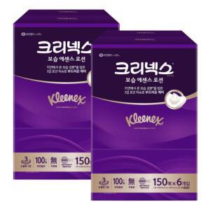 크리넥스 보습 에센스 로션 곽티슈 미용티슈 150매 x12개