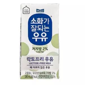 (로)매일 소화가 잘되는우유190mlx24팩 (일반/저지방 택1)