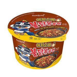 큰컵라면 삼양 야키소바 불닭볶음면 100g 16개