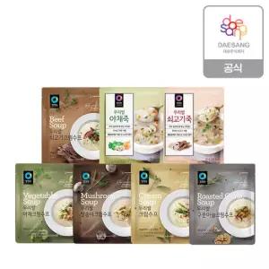 청정원 분말죽/분말수프 7종 10개 골라담기