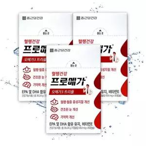 [종근당] 종근당건강 리뉴얼 프로메가 오메가3 트리플 장용성 캡슐 654mg 60캡슐 X 3 TB