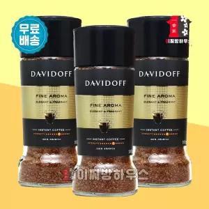 다비도프 파인아로마 100g x3개 콜롬비아 아라비카커피 스페셜티커피