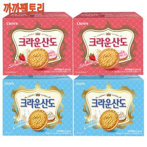 크라운 산도 딸기(16입)323gx2개+크림(16입)323gx2개