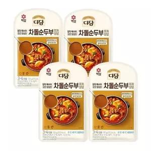 [CJ제일제당][T]백설 다담 차돌순두부찌개양념130g x4개