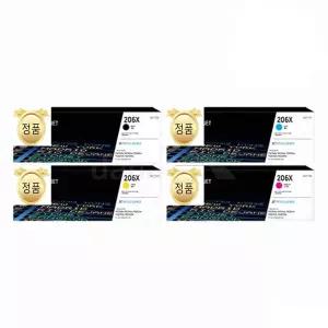 HP정품토너 206X토너 (W2110X W2111X W2112X W2113X) 4색세트/ M255dw M255nw M282nw M283fdn M283fdw